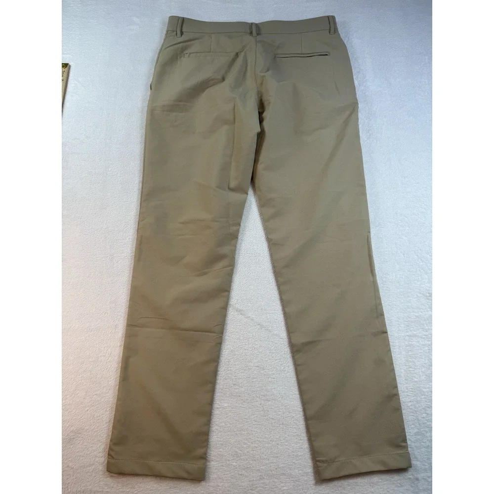 BANANA REPUBLIC Pant Men 32x32 Tapered Performance Stretch Chino Mid Rise‎ Beige